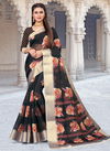 NP 1134 COLOURS Latest Fancy Designer Festive Wear Fine Georgatte With Jequred Border And Digital Print Saree Collection